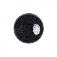 Cabuchon de vidrio par Puca® 14mm - Jet hematite 23980/14400